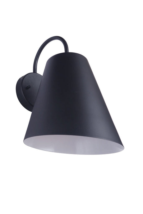 Craftmade ZA5014-MN Point Clear 1 Light Medium Outdoor Wall Mount in Midnight