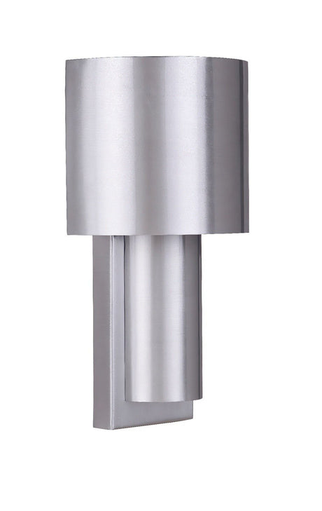 Craftmade ZA5102-SA-LED-LED Midtown 1 Light Small Outdoor 2 Tiered LED Wall Mount Satin Aluminum