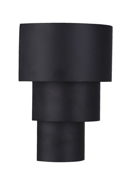 Craftmade ZA5122-MN-LED-LED Midtown 1 Light Large Outdoor 3 Tiered LED Wall Mount Midnight