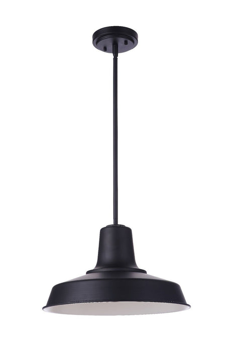 Craftmade ZA5701-MN Briscoe 1 Light 15" Outdoor Pendant in Midnight