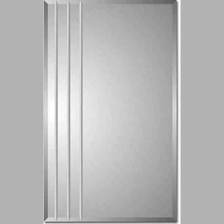 Zaca 23-2-26-00 Rigel Beveled with Three V-grooves Medicine Cabinet