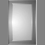 Zaca 41-2-26-00 Polaris Beveled Rectangle on Beveled Smoke Tint Cabinet