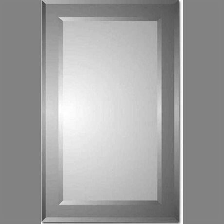 Zaca 41-2-26-00 Polaris Beveled Rectangle on Beveled Smoke Tint Cabinet
