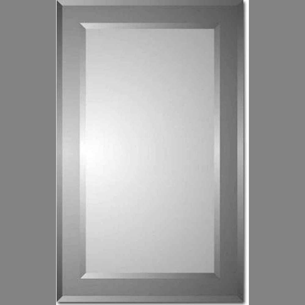 Zaca 41-2-26-00 Polaris Beveled Rectangle on Beveled Smoke Tint Cabinet