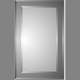 Zaca 41-2-26-00 Polaris Beveled Rectangle on Beveled Smoke Tint Cabinet