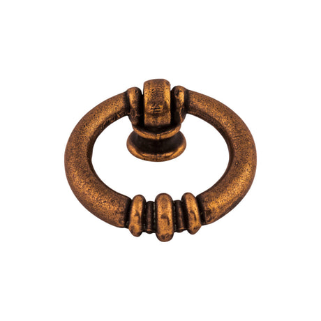 Top Knobs M220 Newton Ring 1 5/8" Length Round Knob Old English Copper