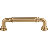Top Knobs TK322HB Reeded 3 3/4" Center to Center Bar Pull Honey Bronze
