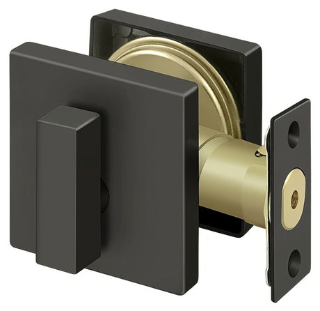 Deltana ZDSU10B oil rubbed bronze single cylinder deadbolt