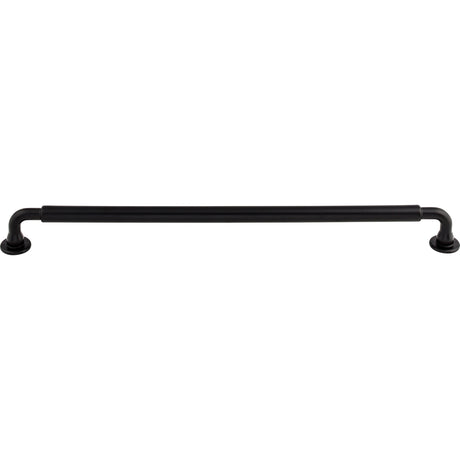 Top Knobs TK827BLK Lily 12" Center to Center Bar Pull Flat Black