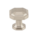 Top Knobs TK286BSN Emerald 1 1/8" Diameter Round Knob Brushed Satin Nickel