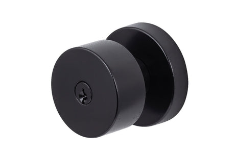 Sure-Loc ZH107-RD FBL flat black keyed entry door knob