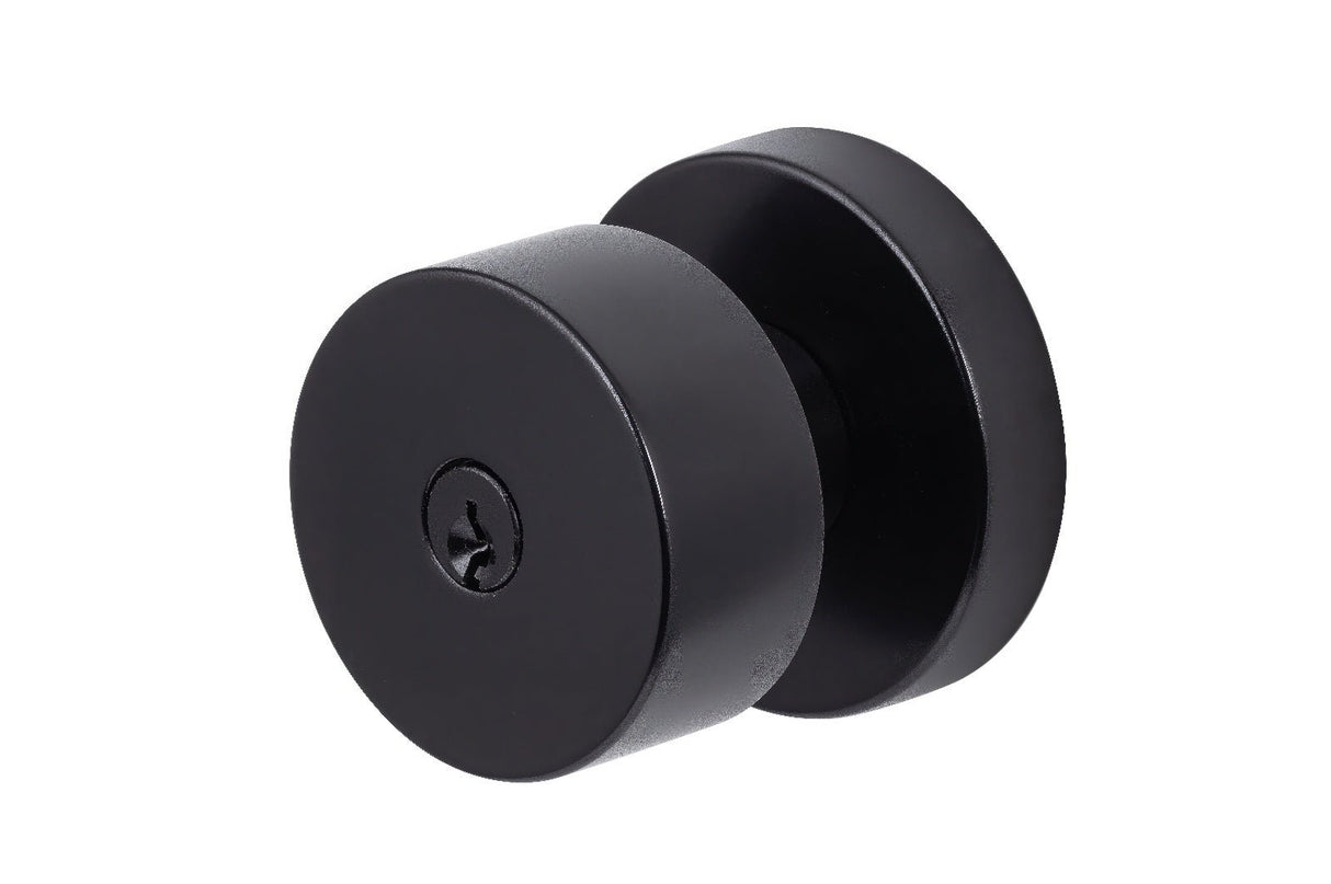 Sure-Loc ZH107-RD FBL flat black keyed entry door knob