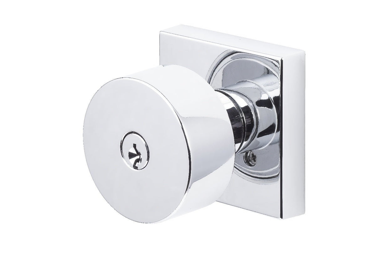 Sure-Loc ZH107-SQ 26 polished chrome keyed entry door knob