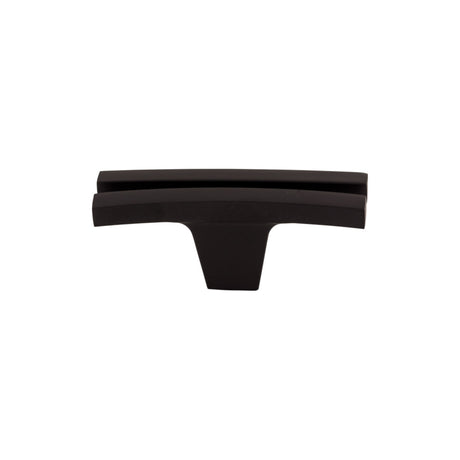 Top Knobs TK87BLK Flared 2 5/8" Length Geometric Knob Flat Black
