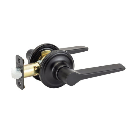 Copper Creek ZL2220BC black passage door lever