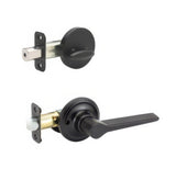 Copper Creek ZL2810BC black single cyllinder handleset trim pack