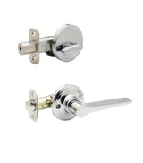 Copper Creek ZL2810PS polished stainless single cyllinder handleset trim pack