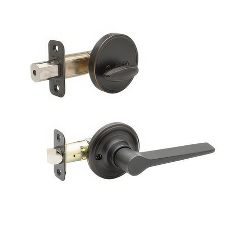Copper Creek ZL2810TB tuscan bronze single cyllinder handleset trim pack
