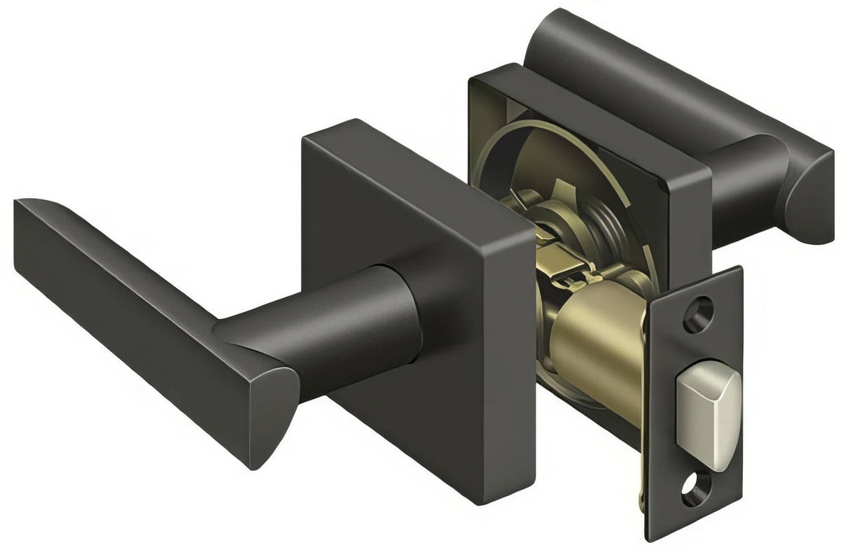 Deltana ZLLS3U10B oil rubbed bronze passage door lever