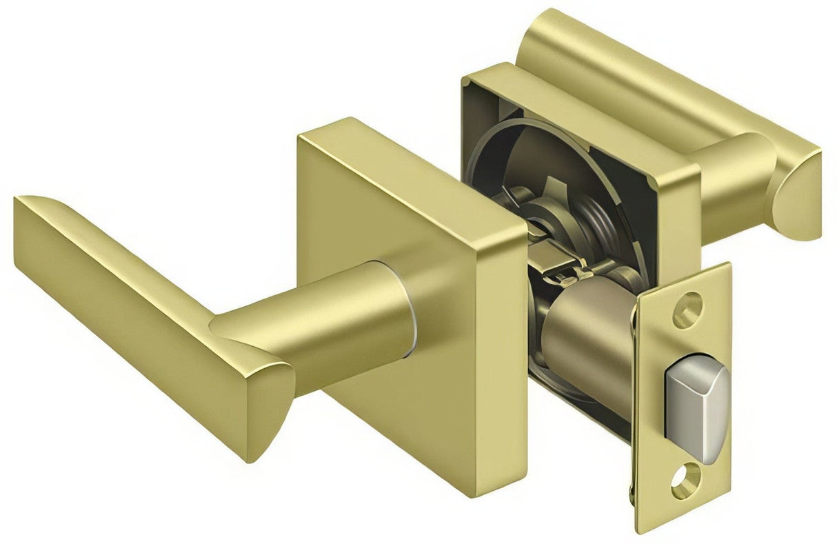 Deltana ZLLS3U3 bright brass passage door lever