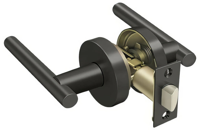 Deltana ZMLR3U10B oil rubbed bronze passage door lever