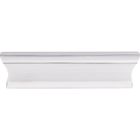 Top Knobs TK553PC Glacier 3" Center to Center Finger Pull Polished Chrome