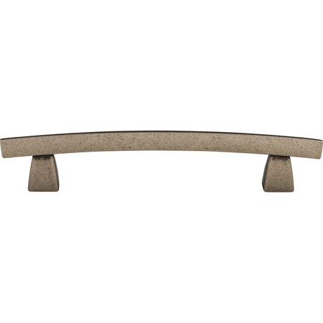 Top Knobs TK4PTA Arched 5" Center to Center Bar Pull Pewter Antique
