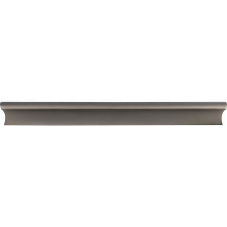 Top Knobs TK556AG Glacier 8" Center to Center Finger Pull Ash Gray