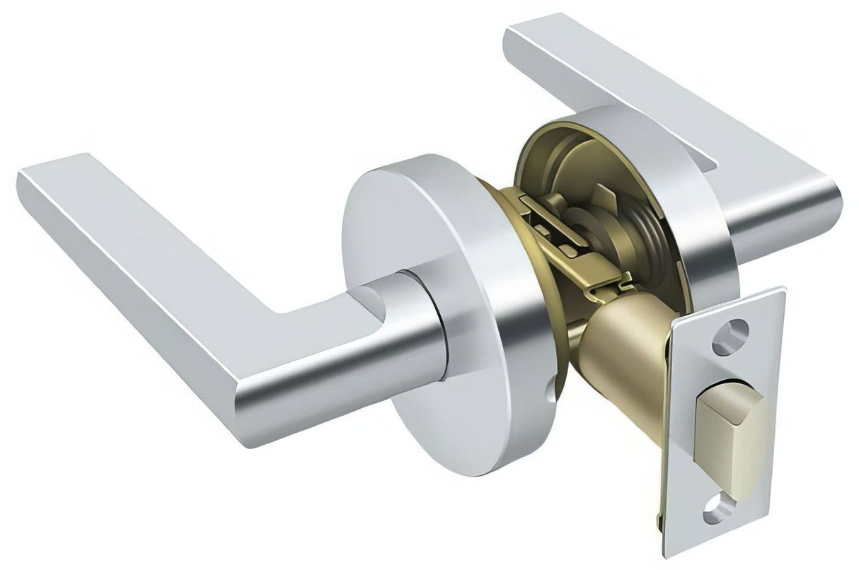 Deltana ZPLR3U26 bright chrome passage door lever