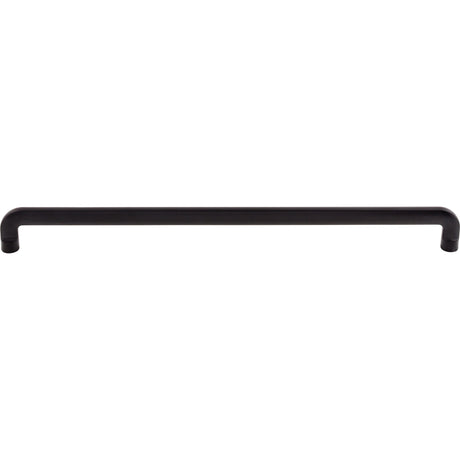 Top Knobs TK3046BLK Hartridge 12" Center to Center Bar Pull Flat Black
