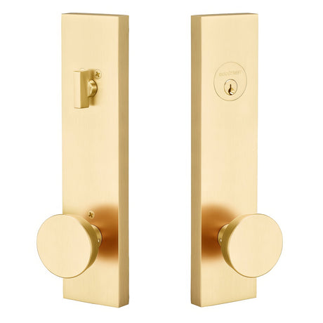 Sure-Loc ZT307 SB satin brass single cylinder handleset