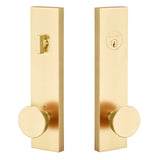 Sure-Loc ZT307 SB satin brass single cylinder handleset
