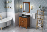 Jeffrey Alexander Chatham 30" Chocolate Single Sink Bathroom Vanity with Black Granite Top - 8 in. Widespread Faucet Top product image 7
