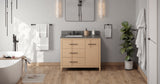 Jeffrey Alexander Katara 42" Natural Oak Single Sink Bathroom Vanity with Grey Quartz Top - 8 in. Widespread Faucet Top product image 6