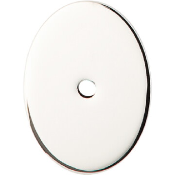 Top Knobs TK62PN Oval Large Backplate 1 3/4 Inch in Polished Nickel