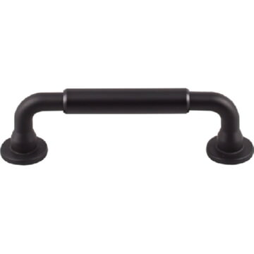 Top Knobs TK822BLK Lily Pull 3 3/4 Inch Center to Center in Flat Black