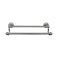 Top Knobs ED11APD Edwardian Bath Towel Bar 30 Inch Double - Plain Bplate in Antique Pewter