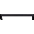 Top Knobs M1156 Square Bar Pull 6-5/16 Inch Center to Center in Flat Black