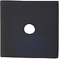 Top Knobs TK94BLK Square Backplate 1 Inch in Flat Black