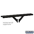 Salsbury 4384BLK Spreader 4 Wide with 2 Supporting Arms for Roadside Mailboxes