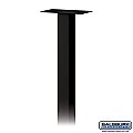 Salsbury 4385BLK Standard Pedestal In Ground Mounted for Roadside Mailbox, Mail Chest & Mail Package Drop