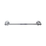 Top Knobs ED10PCF Edwardian Bath Towel Bar 30 In. Single - Rope Backplate in Polished Chrome