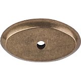 Top Knobs M1436 Aspen Oval Backplate 1 1/2 Inch in Light Bronze