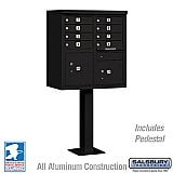 Salsbury 3308BLK-U Cluster Box Unit 8 A Size Doors Type I USPS Access