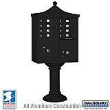 Salsbury 3308R-BLK-U Regency Decorative CBU 8 A Size Doors Type I USPS Access