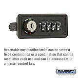 Salsbury 3682 Resettable Combination Lock for 4B+ Horizontal Mailbox Door