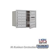 Salsbury 3706D-09AFU 4C Horizontal Mailbox 6 Door High Unit 23 1/2 Inches Double Column 9 MB1 Doors Front Loading USPS Access
