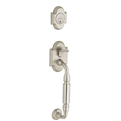 Baldwin 85305150ENTR Canterbury Single Cylinder Sectional Entryset with Interior Knob for Active Door