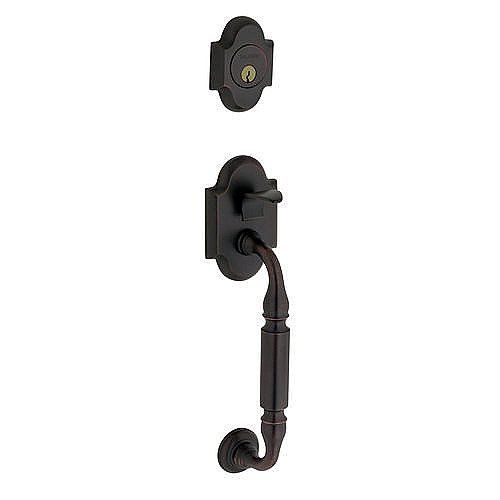 Baldwin 85305190ENTR Canterbury Single Cylinder Sectional Entryset with Interior Knob for Active Door