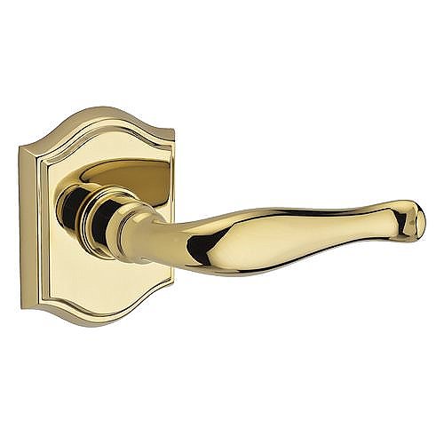 Baldwin HDDECRTAR003 Decorative Single Dummy Lever with Traditional Arch Rose - Right Handed